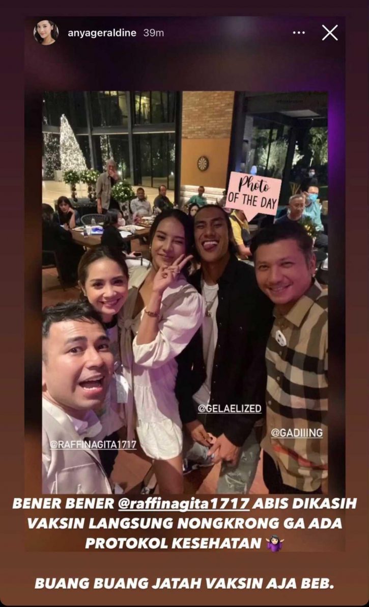 Terciduk! Mentang-Mentang Sudah Divaksin, Raffi Ahmad Kumpul-Kumpul Tanpa Prokes