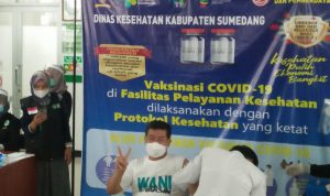 Sudah Divaksin Covid-19, Wakil Bupati Sumedang:Tidak Ada Gejala Apapun