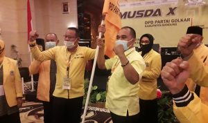 Terpilih Secara Aklamasi, Ketua DPD Partai Golkar Kab. Bandung Kini Dinahkodai H. Sugianto 