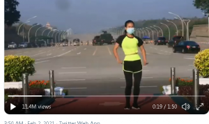 Terjadi Kudeta di Myanmar, Wanita Ini Malah Senam dengan Lagu Ampun Bang Jago Terjadi Kudeta di Myanmar, Wanita Ini Malah Senam dengan Lagu Ampun Bang Jago