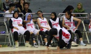 Mediana Avisa (kedua dari kiri) terpanggil mengikuti seleksi Porda basket putri Kota Cimahi