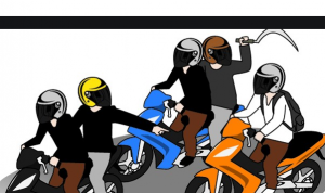 Gerombolan Pengendara Motor Tebas Polisi, Salah Satunya Lari dan Sembunyi di Kolam Ikan
