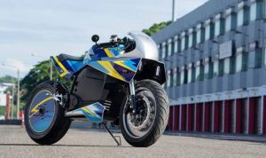 Cafe Racer Listrik Buatan LIPI-UBL Di-Test Ride di Sirkuit Sentul