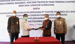 Perseroan Bank Mandiri Taspen Berikan 6 Ribu Sembako Beserta Vitamin untuk 6 Kota Terdampak Bencana