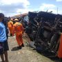 Nahas, Truk Terguling Hampir Tabrak Rumah Warga, Korban Ditemukan Tewas