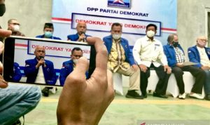 Pengurus Demokrat Versi KLB Deli Serdang Adakan Konferensi Pers
