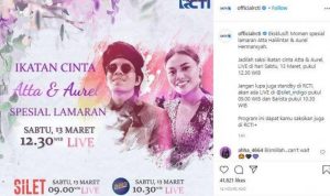 Bak Tokoh Penting, Hari Ini Lamaran Aurel Hermansyah dan Atta Halilintar Disiarkan Langsung di TV Nasional