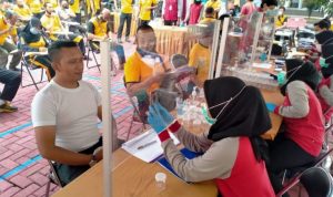 Sebanyak 500 Personil Polres Sumedang Lakukan Pemeriksaan Kesehatan Berkala