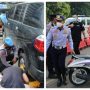 Lakukan Penertiban Parkir Liar, Petugas Gemboki Satu Unit Mobil dan Sepeda Motor