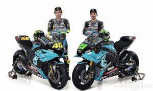 Gaya Rossi-Morbidelli saat Petronas Yamaha Luncurkan Tim MotoGP 2021 Gaya Rossi-Morbidelli saat Petronas Yamaha Luncurkan Tim MotoGP 2021