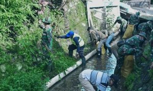Peduli Lingkungan, Secapa TNI AD Karya Bakti di Kampung Cibarani