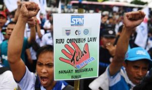 aksi tolak uu ciptaker cipta kerja inkonstitusional