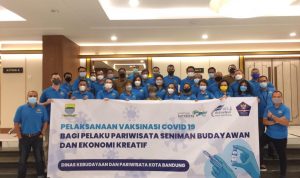 Vaksinasi Bersama Riung Priangan dan Disbudpar Kota Bandung