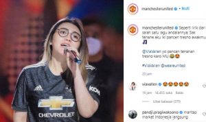 Via Vallen Tampil di IG Resmi Manchester United, Kok Bisa? Akun Instagram resmi MU unggah foto Via Vallen. (Instagram MU)
