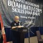 Ketua Umum BBC SKILLS, H. Bagus Machdiantoro, saat menyampaikan pesan dalam Rakor BBC SKILLS Jawa Barat guna konsolidasi kewilayaahan anggota guna tingkatkan Social Skills.