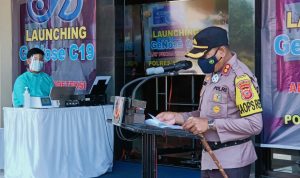 Polres Sumedang Tempatkan GeNose C19 di Titik-Titik Penyekatan Jalur Mudik