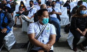 273 Insan Media Ikuti Vaksinasi Tahap Kedua di Taman Sejarah Balai Kota Bandung
