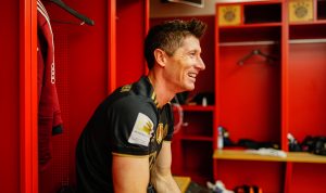 Pemain Bayern Muenchen, Robert Lewandowski. (@FCBayernEN/Twitter)