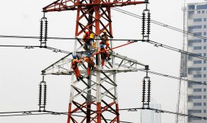 Petugas PLN saat melakukan pemelirahaan berkala. (Ilustrasi)