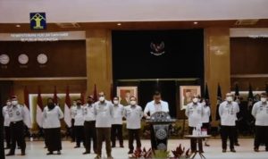 Hari Pertama Kerja, Kemenkumham Minta Bidang Imigrasi dan Pemasyarakatan Harus Waspada Jangan Sampai Covid-19 Tersebar