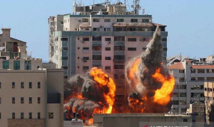 Kantor Associated Press dan Al Jazeera di Gaza Hancur Digempur Israel