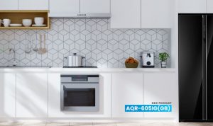 Kulkas Side by Side Aqua Japan, Elegan, Canggih dengan Kapasitas Luas