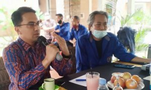 Wakil Bupati Bandung Sahrul Gunawan, saat bersilaturahmi dengan PWI Kabupaten Bandung, Jumat (21/5).