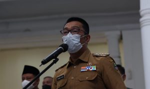 Gubernur Jawa Barat, Ridwan Kamil saat jumpa pers di Gedung Sate Kota Bandung, beberapa waktu lalu. (Sandi Nugraha/Jabar Ekspres)