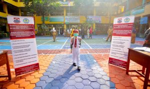 Simulasi Lancar, Tanda PTM Bakal Dimulai Juli Mendatang? SIMULASI PTM: Situasi salah satu Sekolah Dasar (SD) di Cimahi yang menjalankan simulasi PTM.