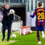 Ronald Koeman (kiri). (@FCBarcelona/Twitter)