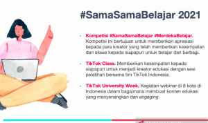 Luncurkan Kampanye #SamaSamaBelajar, Tiktok Sekarang Tidak Hanya untuk Goyang-Goyang