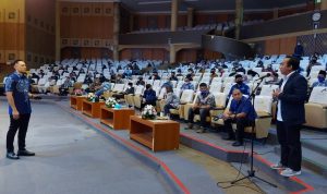 AHY berdialog dengan pelaku UMKM Kabupaten Bandung, Kamis (3/6). (Yully S Yulianty/Jabar Ekspres)
