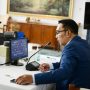 Gubernur Jawa Barat Ridwan Kamil Sedarg menerima laporan perkembangan virus varian delta.