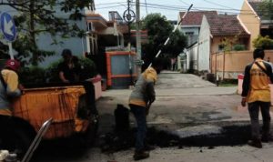 Jalan Ambruk di Kelurahan Pontir, Pemkot Gerak Cepat