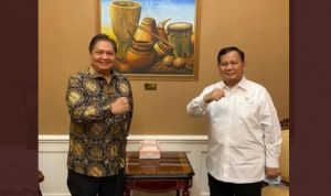 Airlangga Hartarto dan Prabowo Subianto yang meruopakan Ketua Partai masuk dalam Daftar Hasil Survei INES