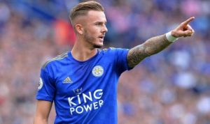 Pemain Leicester, James Maddison. (Premier League)