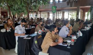 Kegiatan Sosialisasi Penetapan Penegasan Batas Wilayah Administrasi di Soreang, Selasa (8/6).