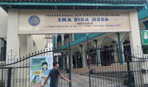 SMA Bina Muda, Desa Tenjolaya, Kecamatan Cicalengka, Kabupaten Bandung pada Sabtu (12/6) kemarin. (Yanuar Baswata/Jabar Ekspres)