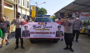 Polresta Bandung Laksanakan Bakti Sosial Jelang Hari Bhayangkara Ke-75
