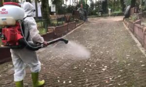Putus Mata Rantai Covid-19, Sektor 1 Laksanakan Penyemprotan Disinfektan
