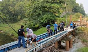 Jembatan di Desa Kutamekar Diprediksi Selesai 2 Bulan Lagi Jembatan di Desa Kutamekar Diprediksi Selesai 2 Bulan Lagi