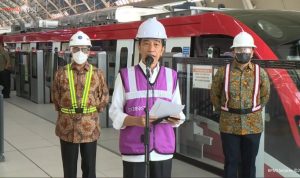 Presiden meninjau LRT Jabodebek