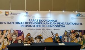Rakor BPS RI Dukcapil satu data Indonesia
