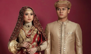 Lesti Kejora dan Rizky Billar. Foto: Instagram/lestykejora/aldiphoto. menikah