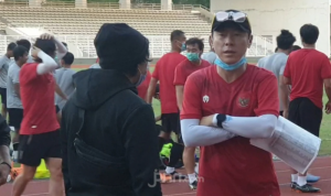 Shin Tae Yong. Foto:Amjad/JPNN