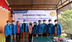 Pengabdian Kepada Masyarakat, Mahasiswa Unpam Adakan Pelatihan Komputer