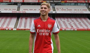 Kontrak Diperpanjang Arsenal, Emile Smith Rowe Bakal Pakai Nomor Keramat Pemain Arsenal, Emile Smith Rowe. (@Arsenal/Twitter)