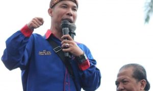Ketua Konfederasi Serikat Pekerja Seluruh Indonesia (KSPSI) Provinsi Jawa Barat, Roy Jinto Ferianto.
