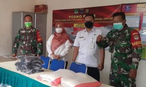 Dua Kelurahan Zona Merah Dapat Bantuan dari Koramil 05/Sawangan