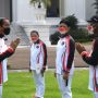 Presiden Joko Widodo bersama Menpora Zainudin Amali dan Ketua NOC Indonesia, Raja Sapta Oktohari. (Kemenpora)